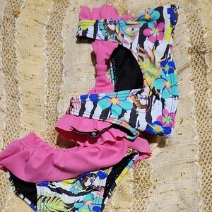 Tropical Kids Swim Set - Pink and Multicolor